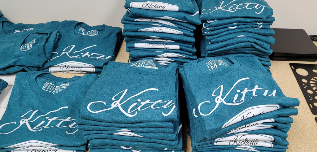 A custom printed design by Fan Club Shirts
